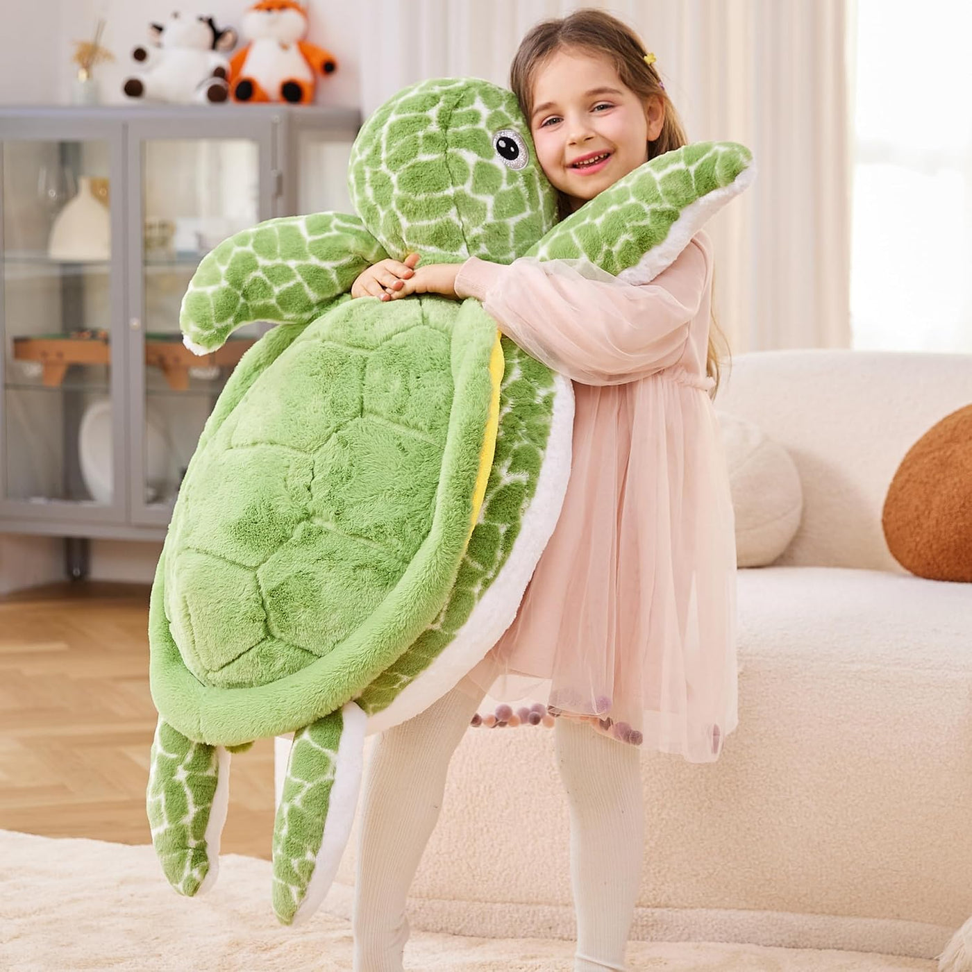 IKASA - Peluche gigante de tortuga marina de felpa, juguete de anim...