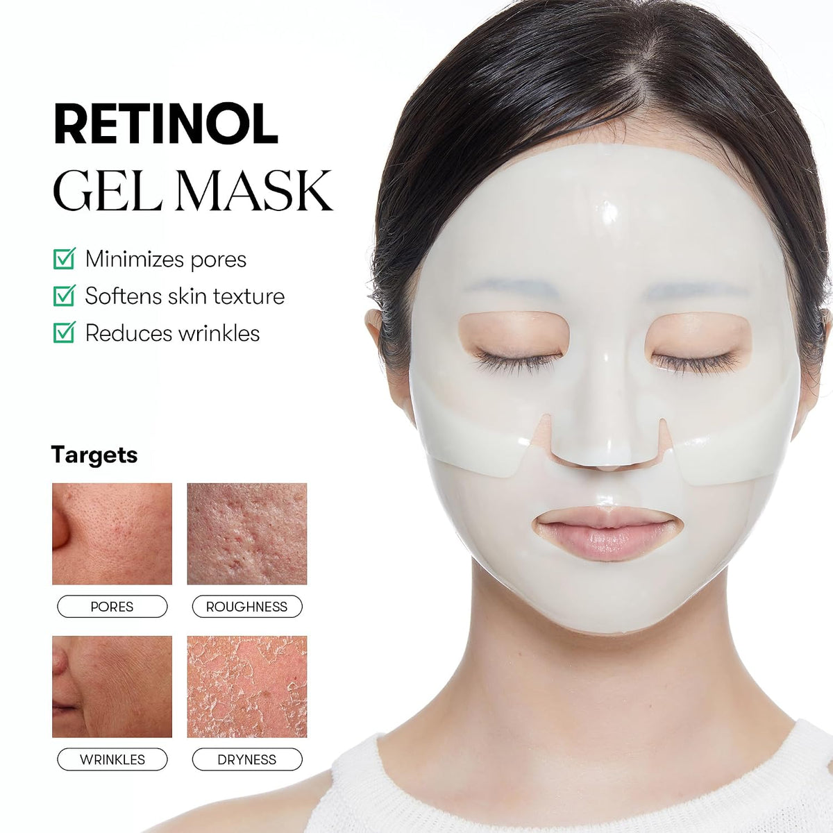VT COSMETICS Reti-A Reedle Shot 100 Máscara de hidrogel de 2 pasos,...