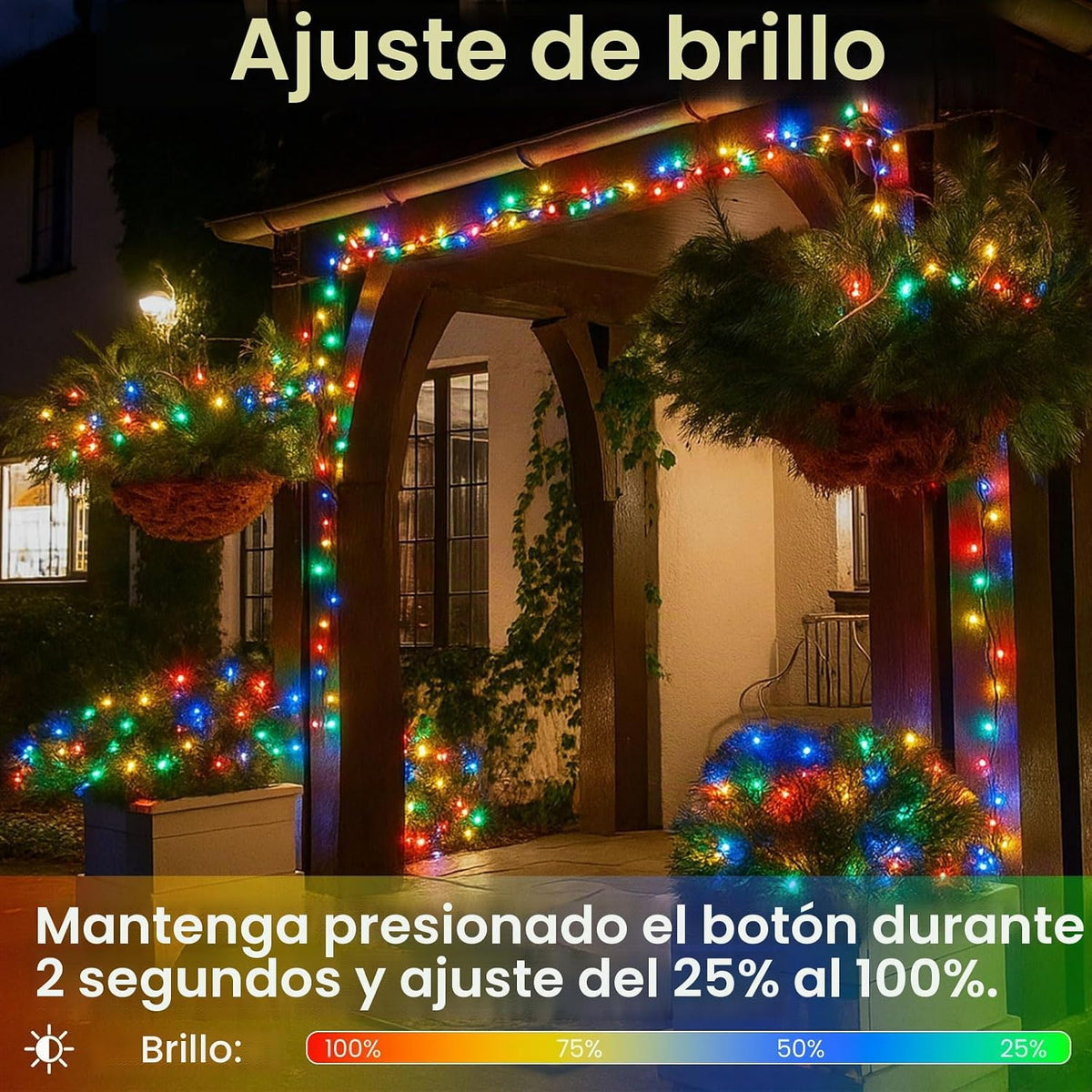 200 luces de cadena conectables LED, luces navideñas de 66 pies par...