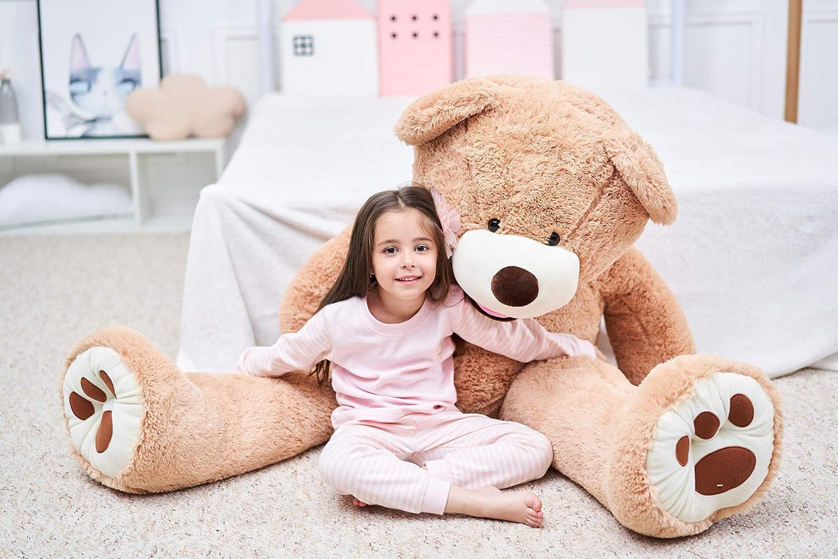 IKASA - Oso de peluche gigante, animales de juguete (Marrón, 63 pul...