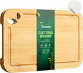 Toolola Tablas de cortar de bambú de 11 x 7.5 pulgadas para cocina...