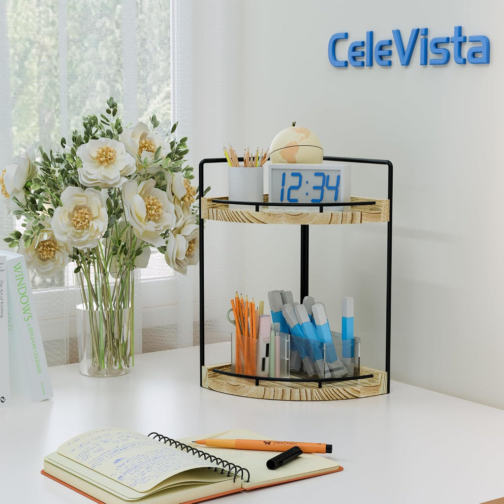 CeleVista Organizador esquinero para encimera de baño, almacenamien...