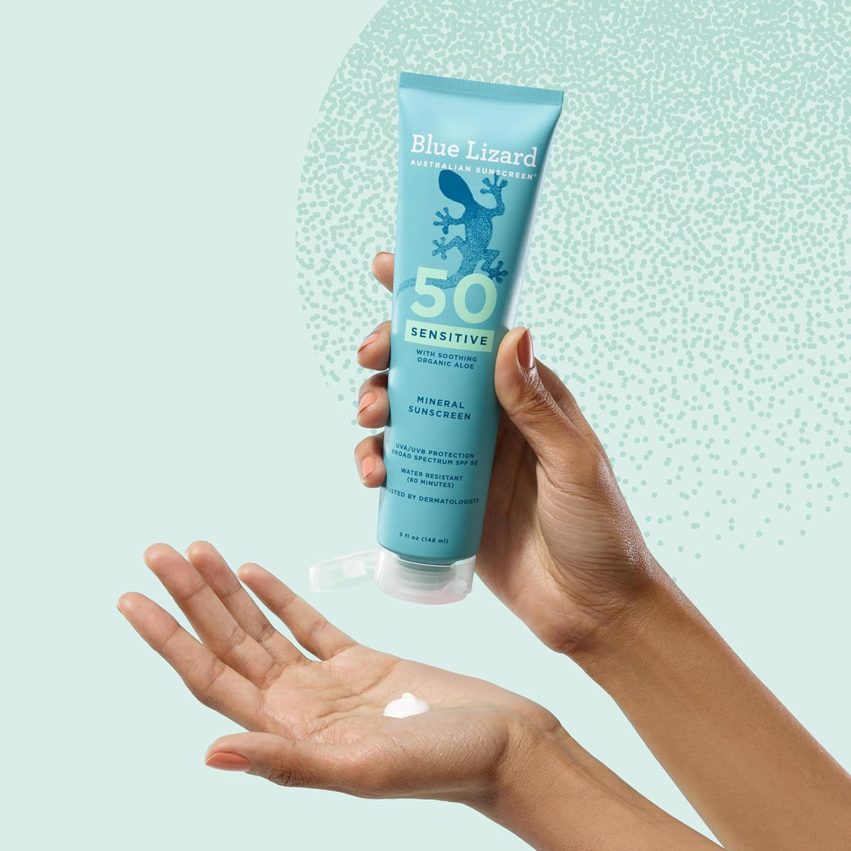 Blue Lizard Sensitive Mineral Sunscreen SPF 50 Loción de protección...