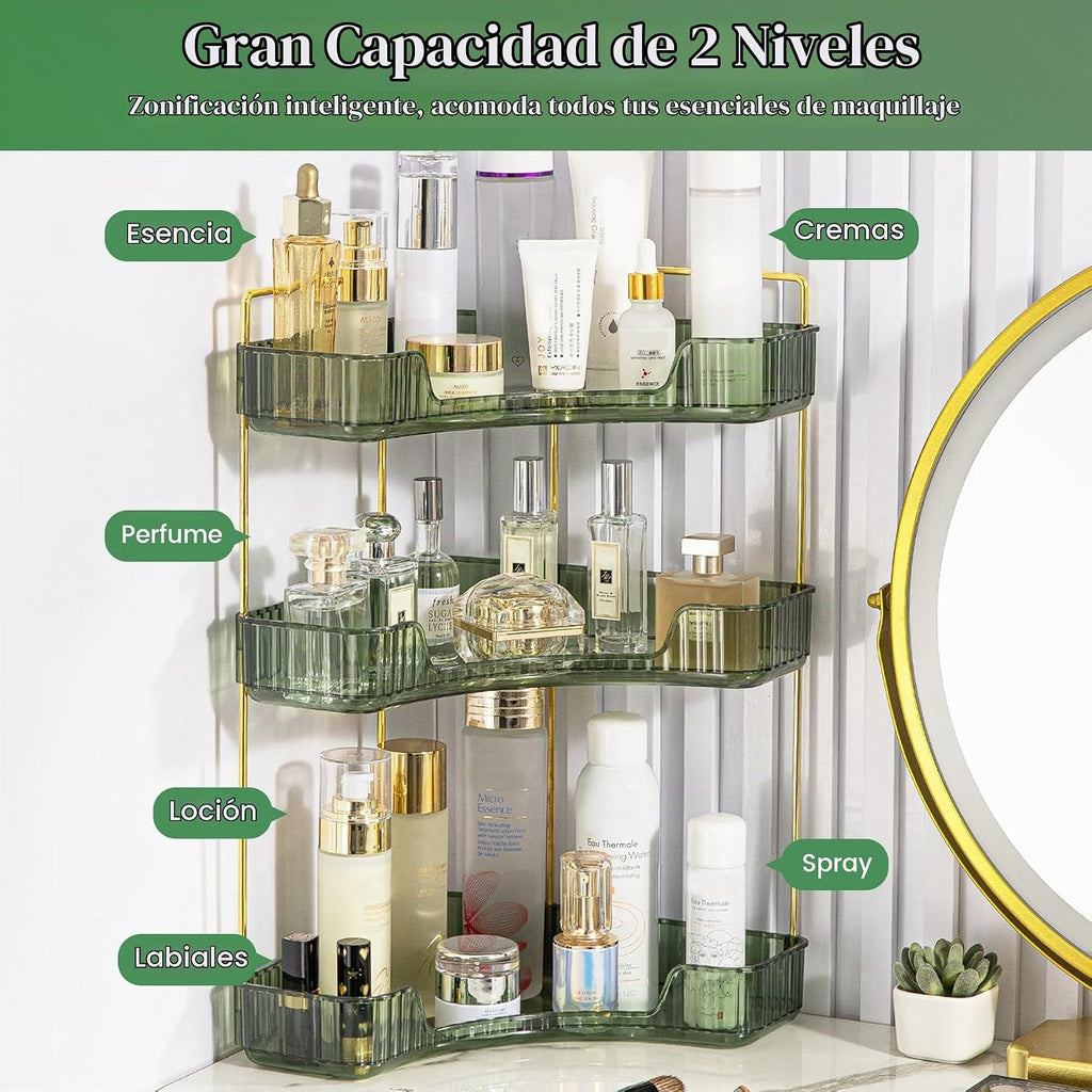 Aveniee Organizador esquinero para mostrador de baño, almacenamient...