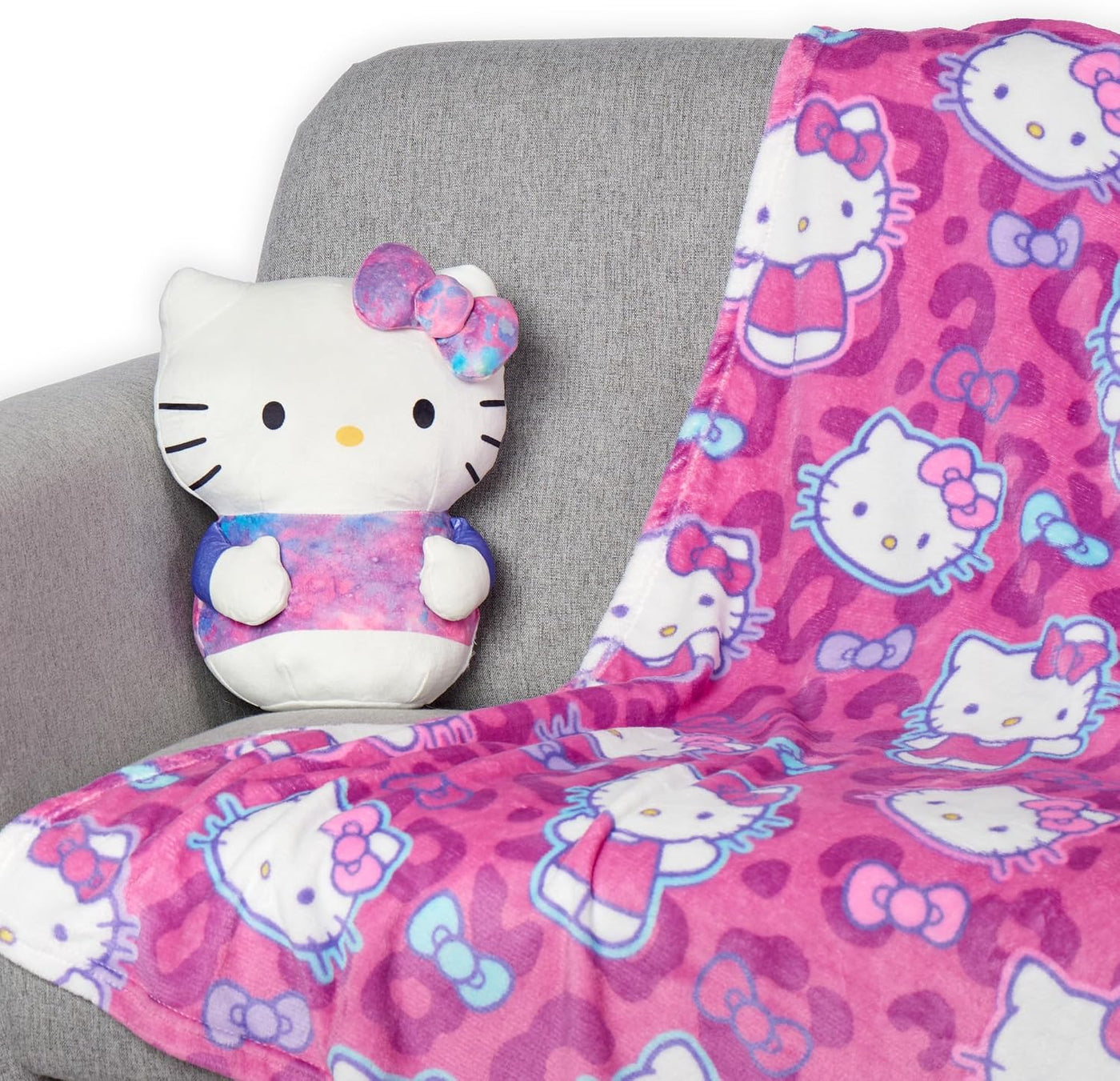 Northwest Sanrio Hello Kitty, juego de manta y abrazador, manta sua...