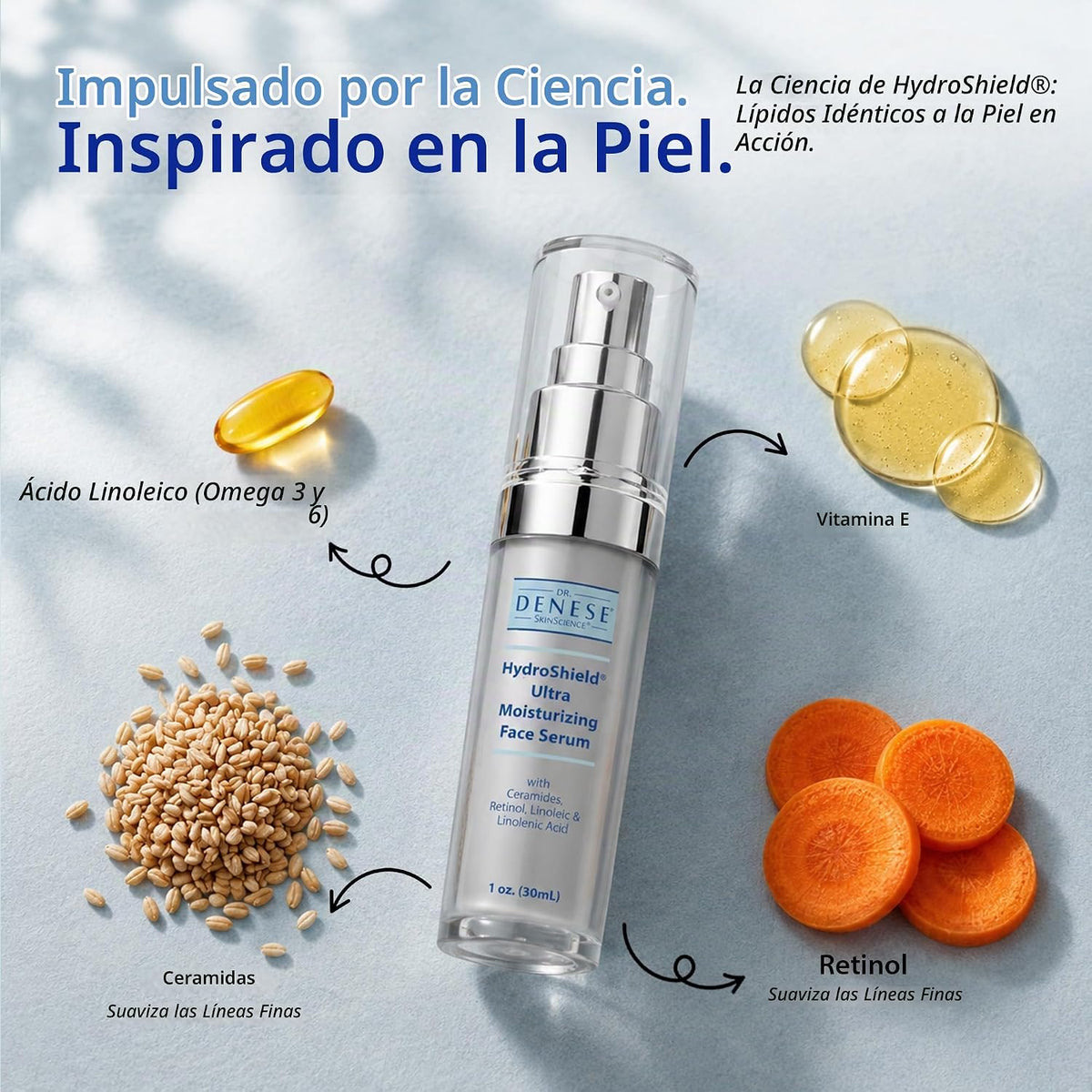Dr. Denese SkinScience HydroShield - Suero facial ultrahidratante 1...