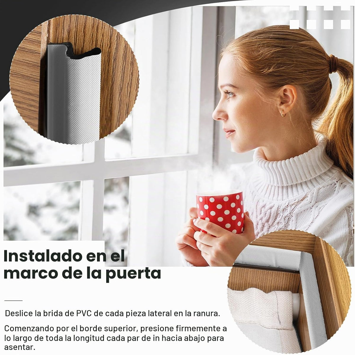 BBTO Burlete Sellador de Puerta Exterior Burlete para Ventana en Fo...