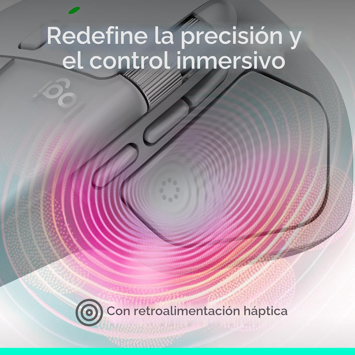 Logitech Mouse inalámbrico ergonómico MX Master 4 con Hápticos, col...