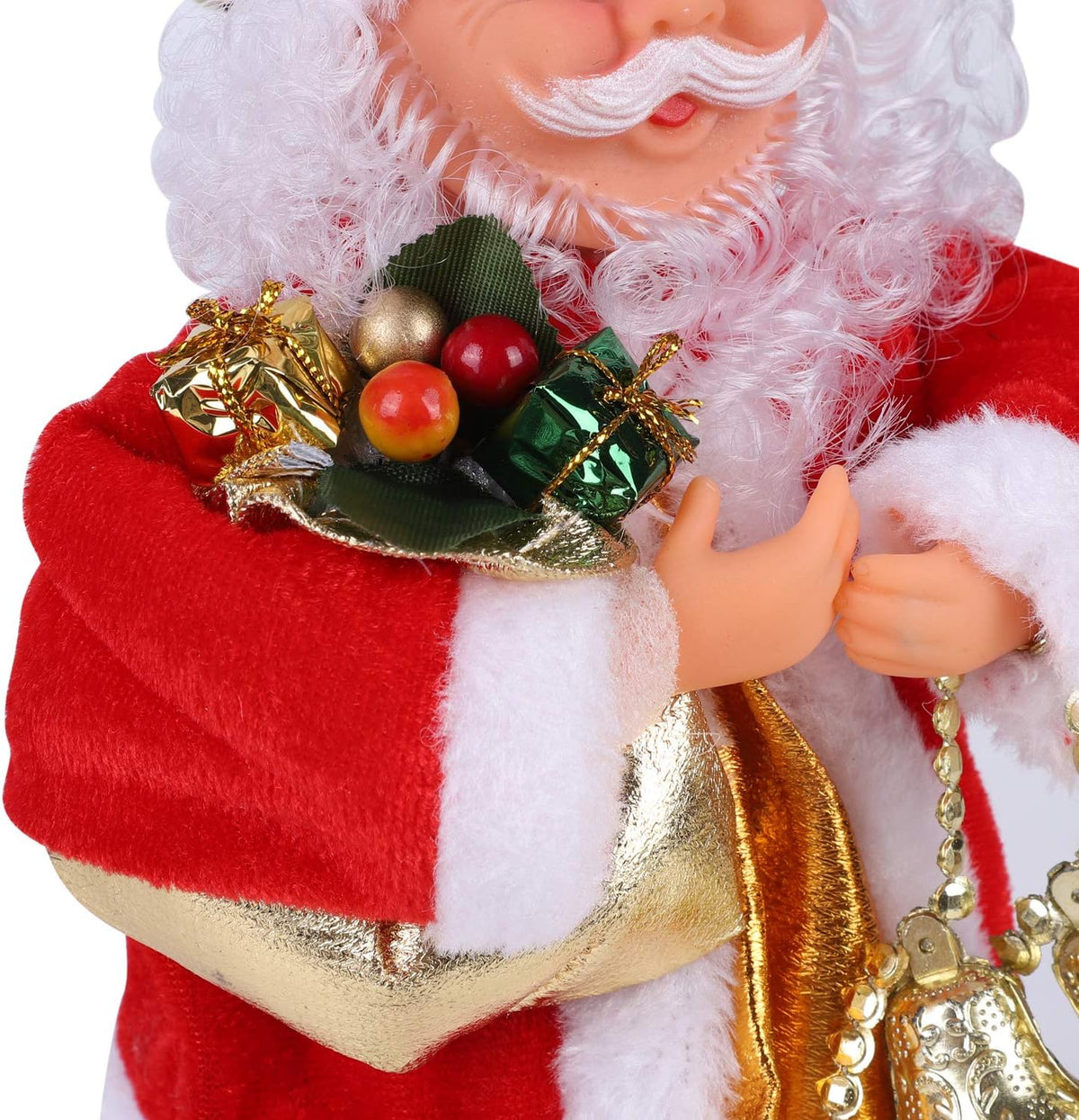 Muñeca eléctrica de Papá Noel bailando y cantando de Navidad, figur...
