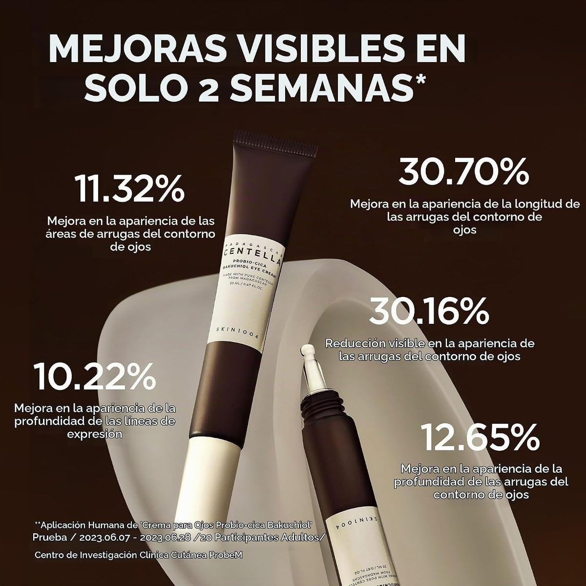 SKIN1004 Centella Probio-Cica Bakuchiol - Crema de ojos coreana par...