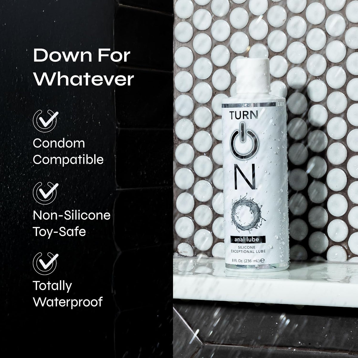 Turn On - Lubricante anal a base de silicona, súper resbaladizo, se...