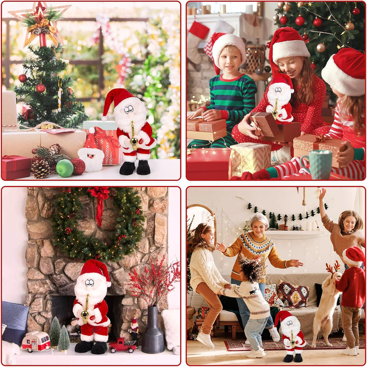 Cantando Bailar y Saxofón Tocando Santa Claus, Animatronics Navidad...