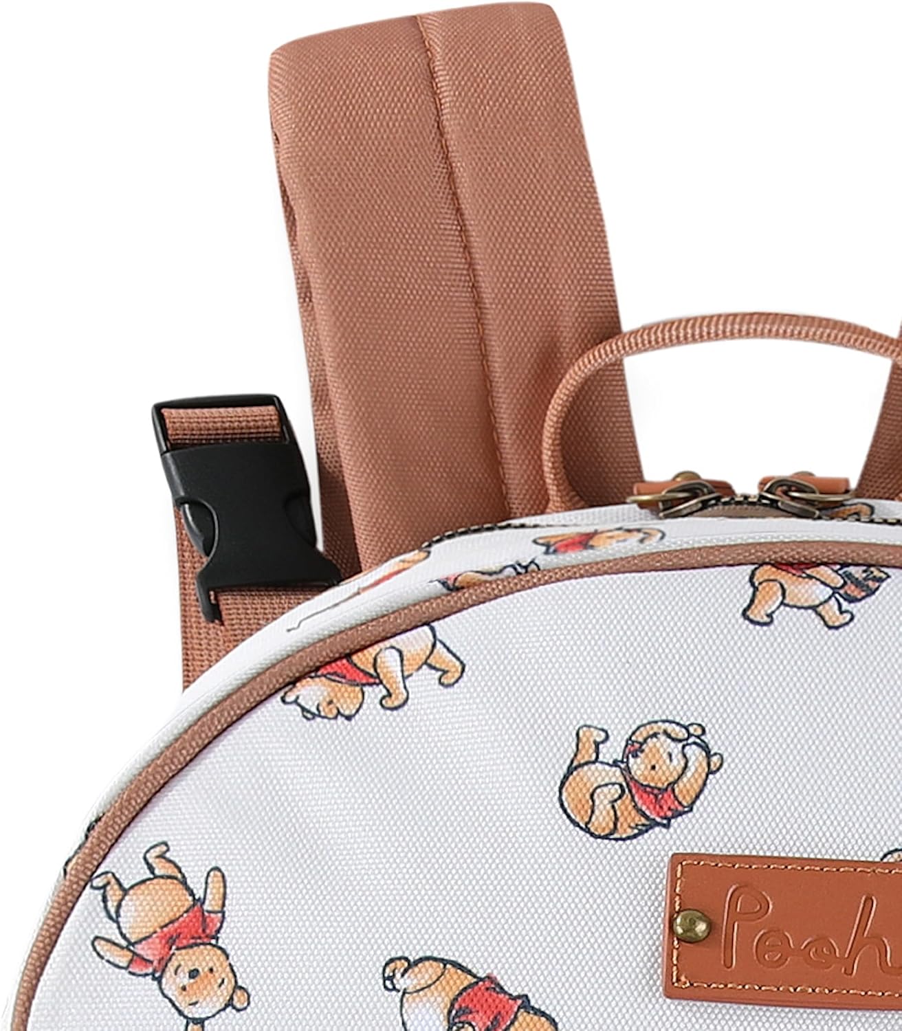 Disney Winnie the Pooh Mochila multifuncional para pañales con camb...