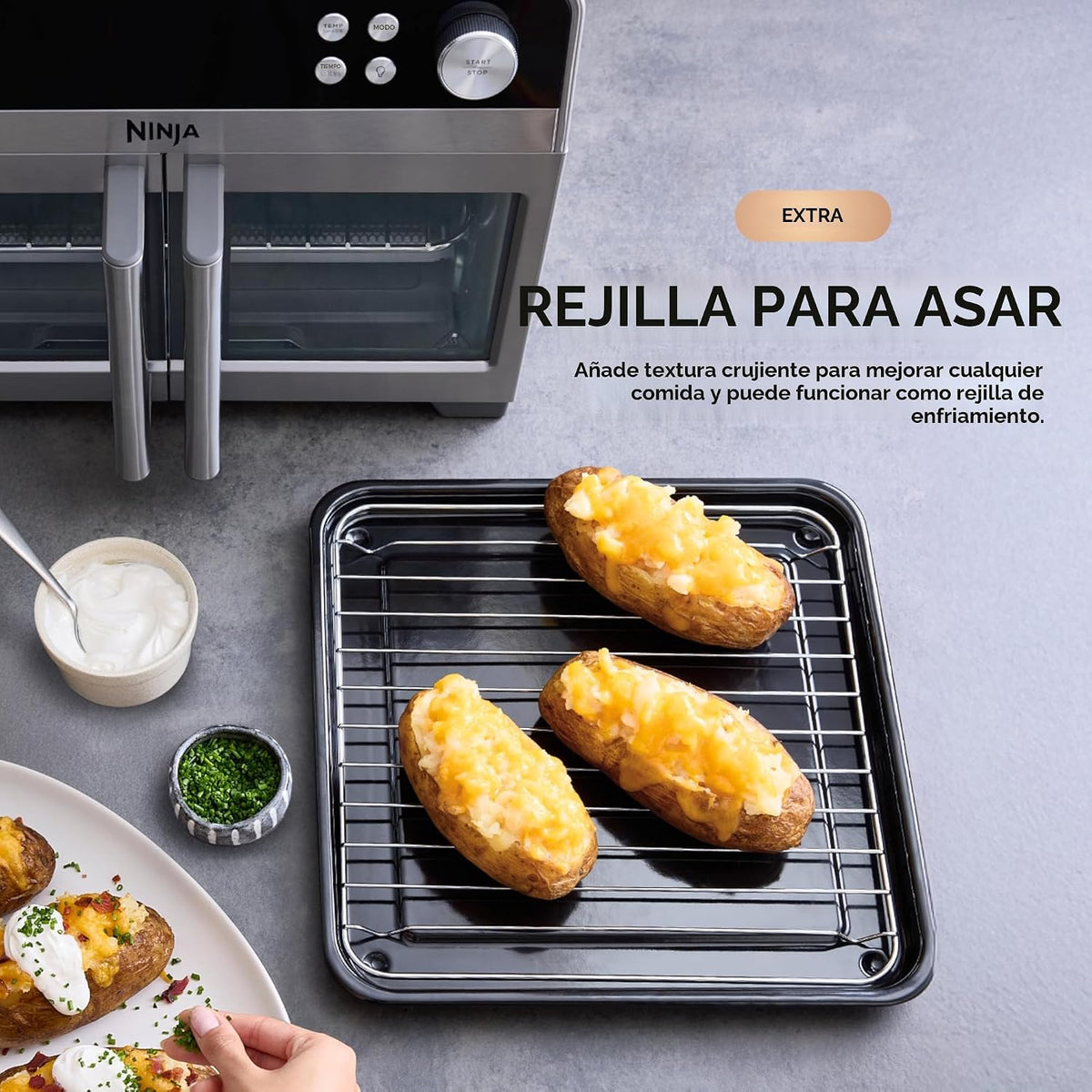 Ninja | French Door Premier | Freidora de aire, horno de convección...