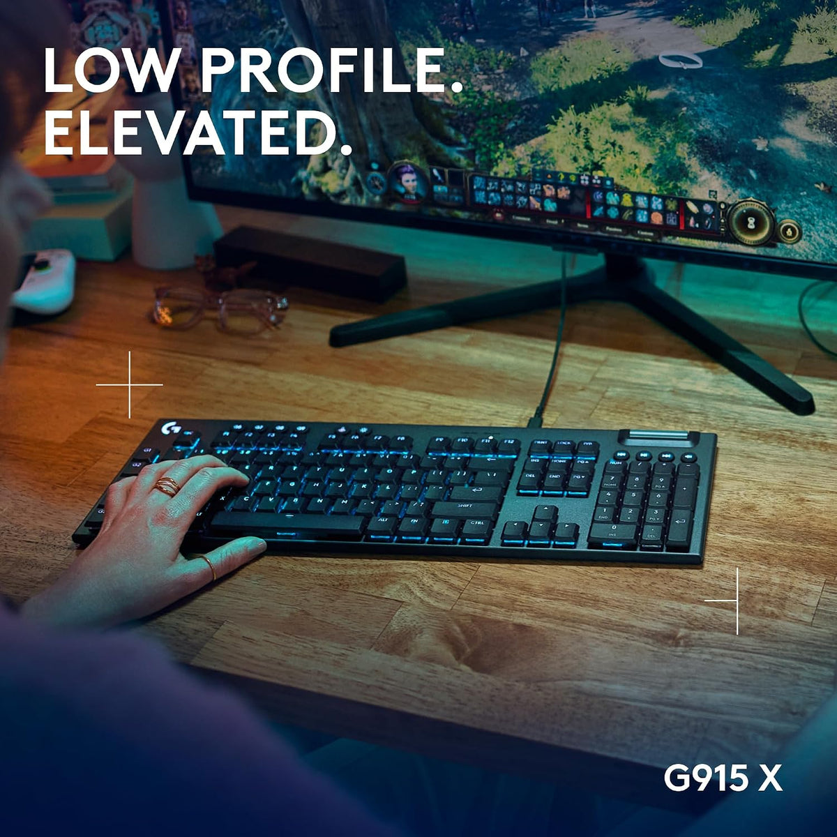 Logitech G Teclado para juegos con cable 915 X (táctil) - Negro | P...