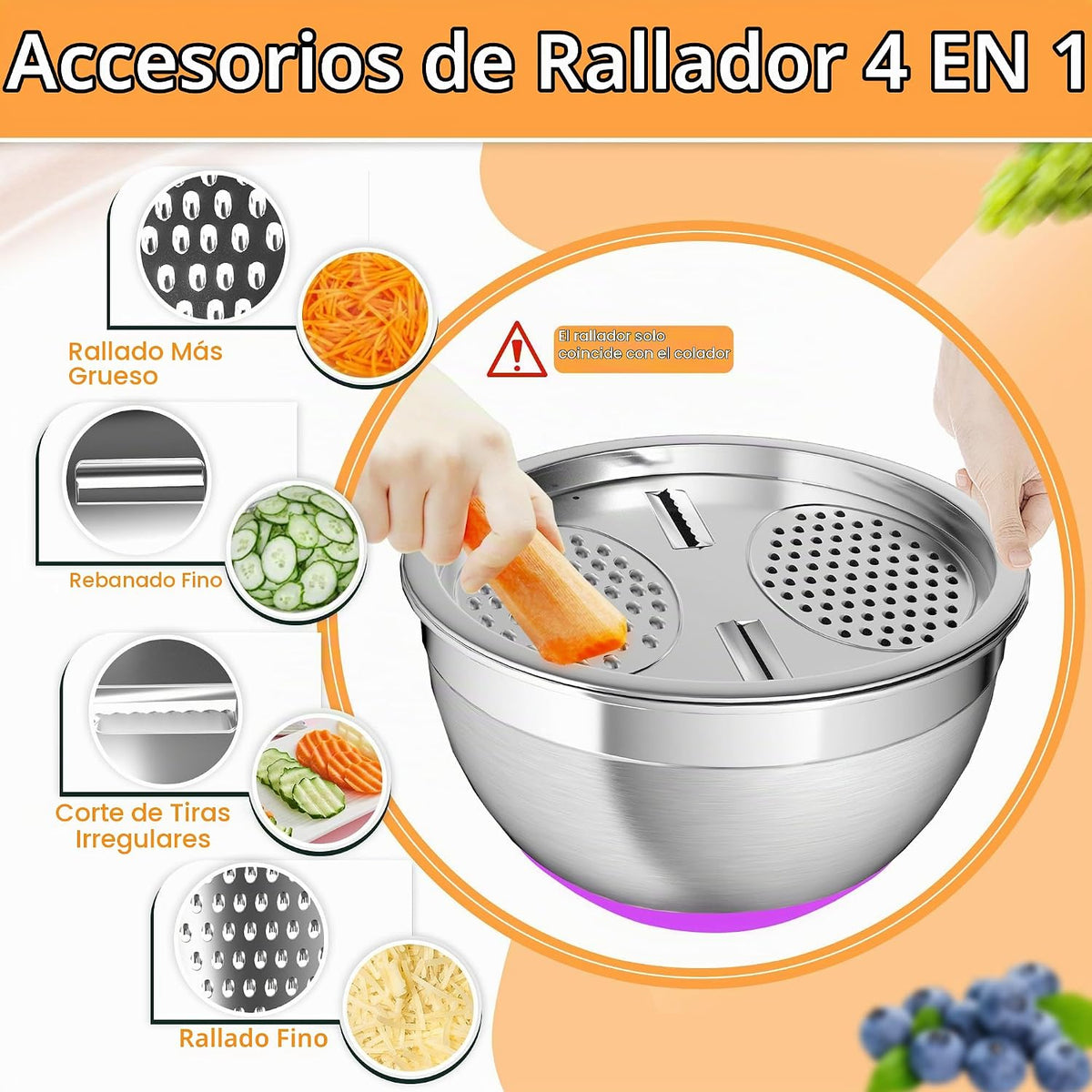 Nicdiet - Juego de cuencos de mezcla con tapas herméticas, juego de...