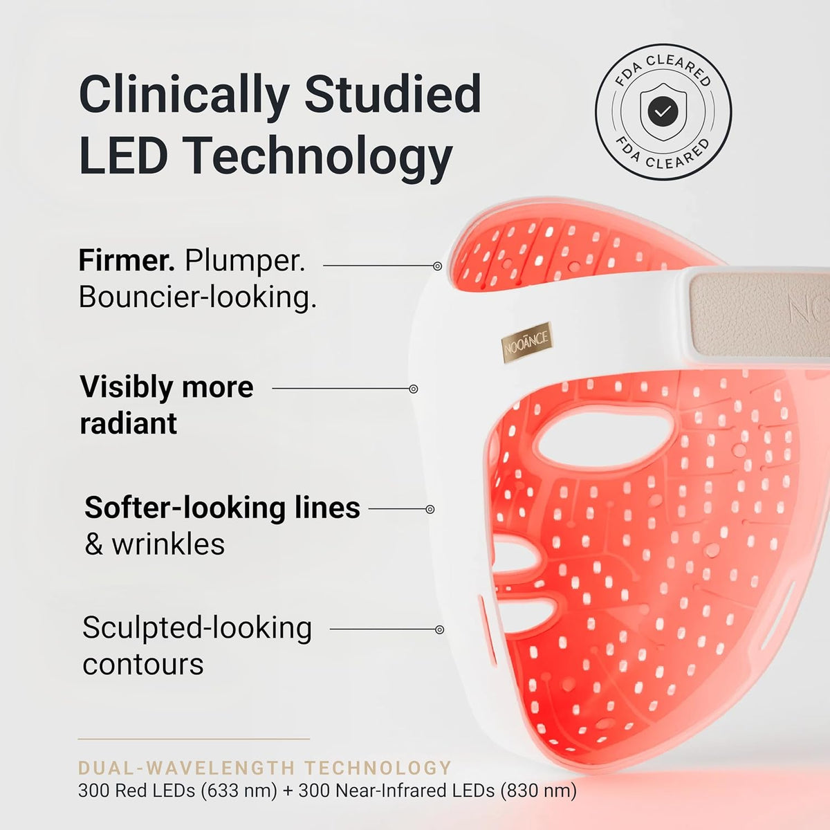 NOOANCE Elite X600 Máscara de terapia de luz roja para cara | 600 L...