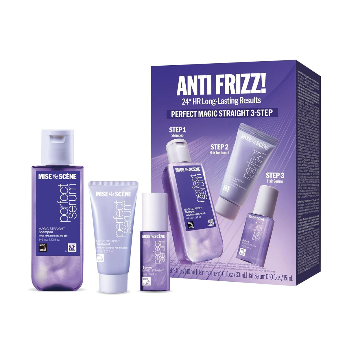 Mise En Scene Kit de viaje Magic Straigth Serum para el cuidado del...