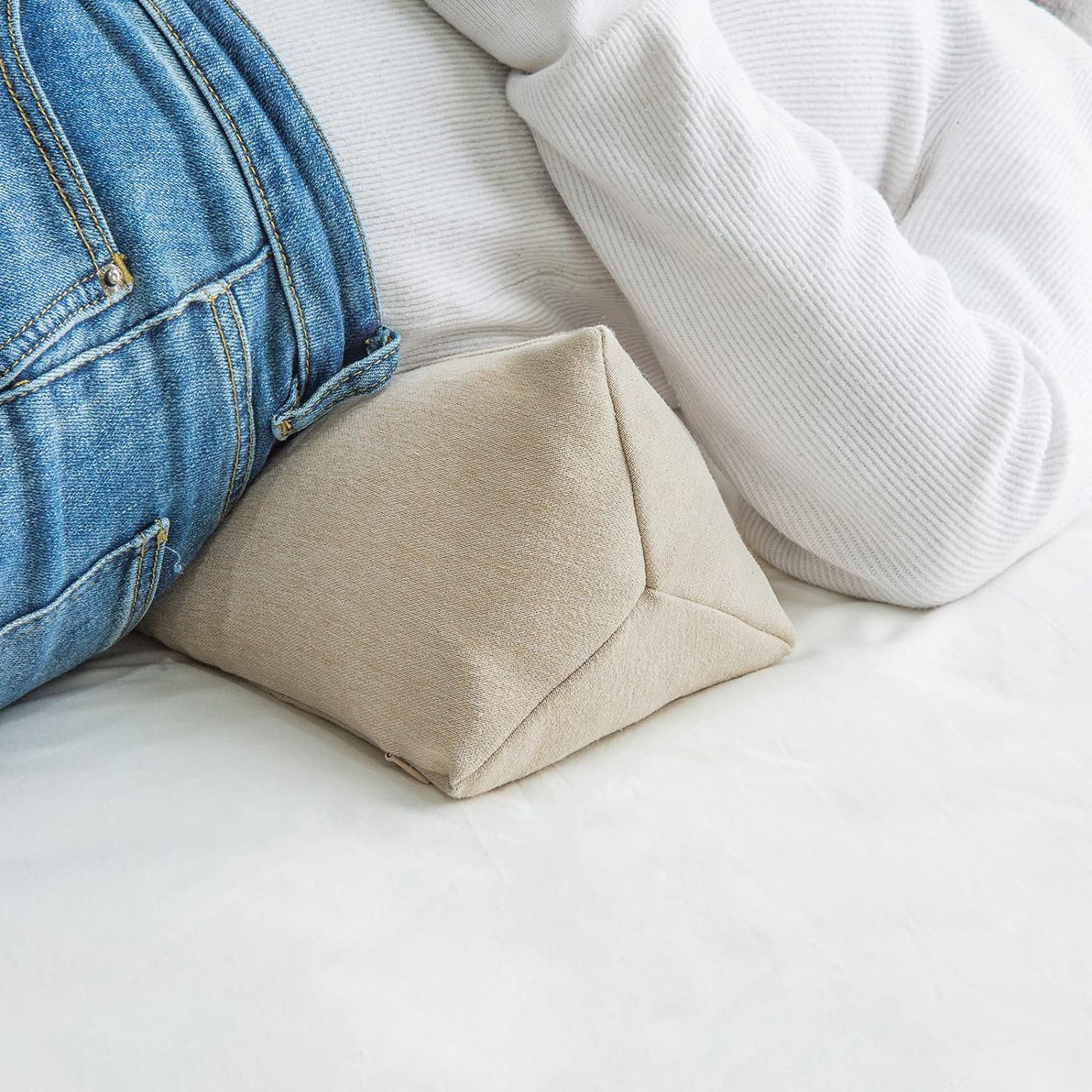 Almohada de apoyo para el cuello de trigo sarraceno, almohada cilín...