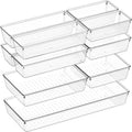 Criusia - Juego de 11 organizadores de cajones de plástico transpar...