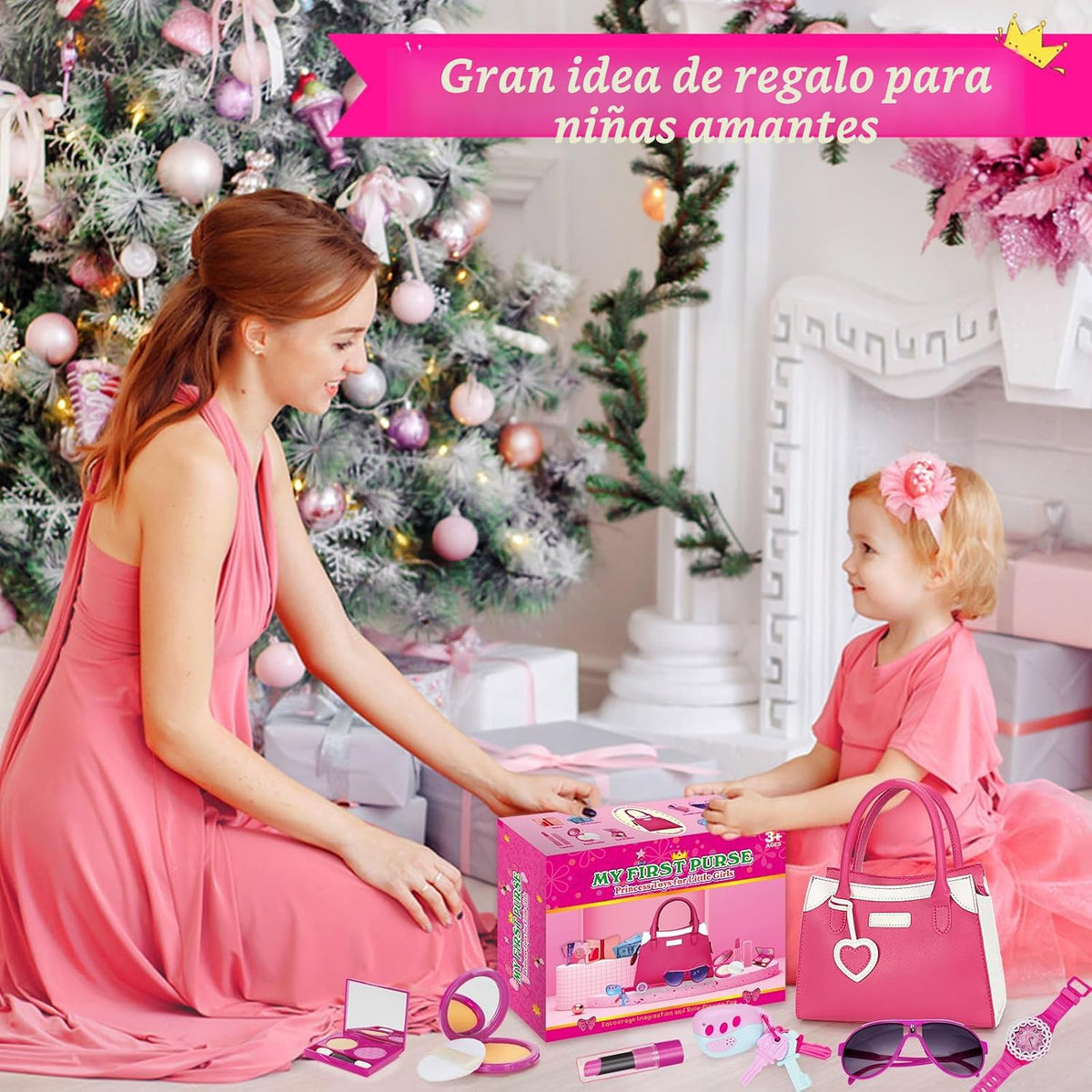 Bolso de juego Officygnet para niña pequeña, juguetes de princesa d...