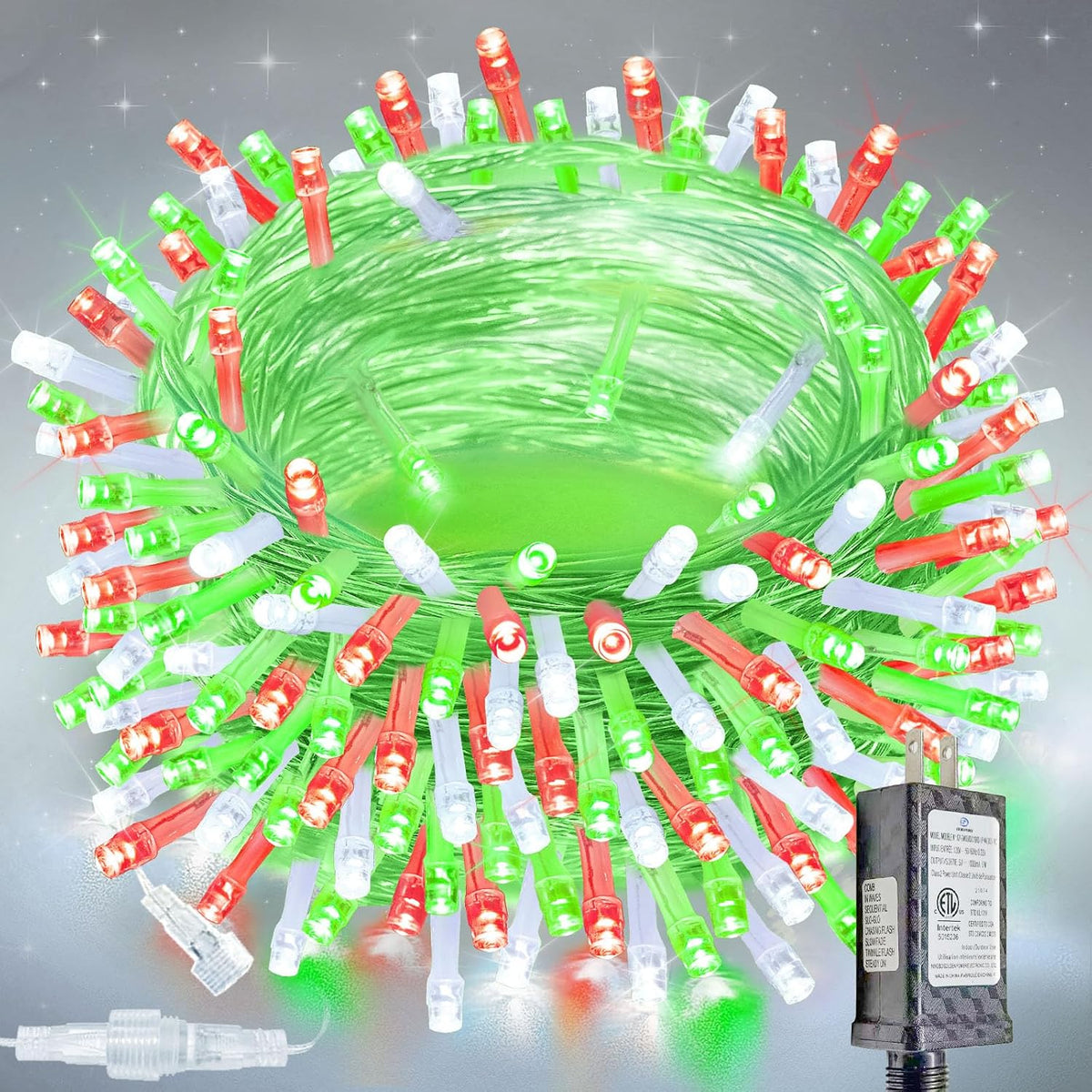 Guirnalda de 200 luces LED conectables mejoradas para interiores y...