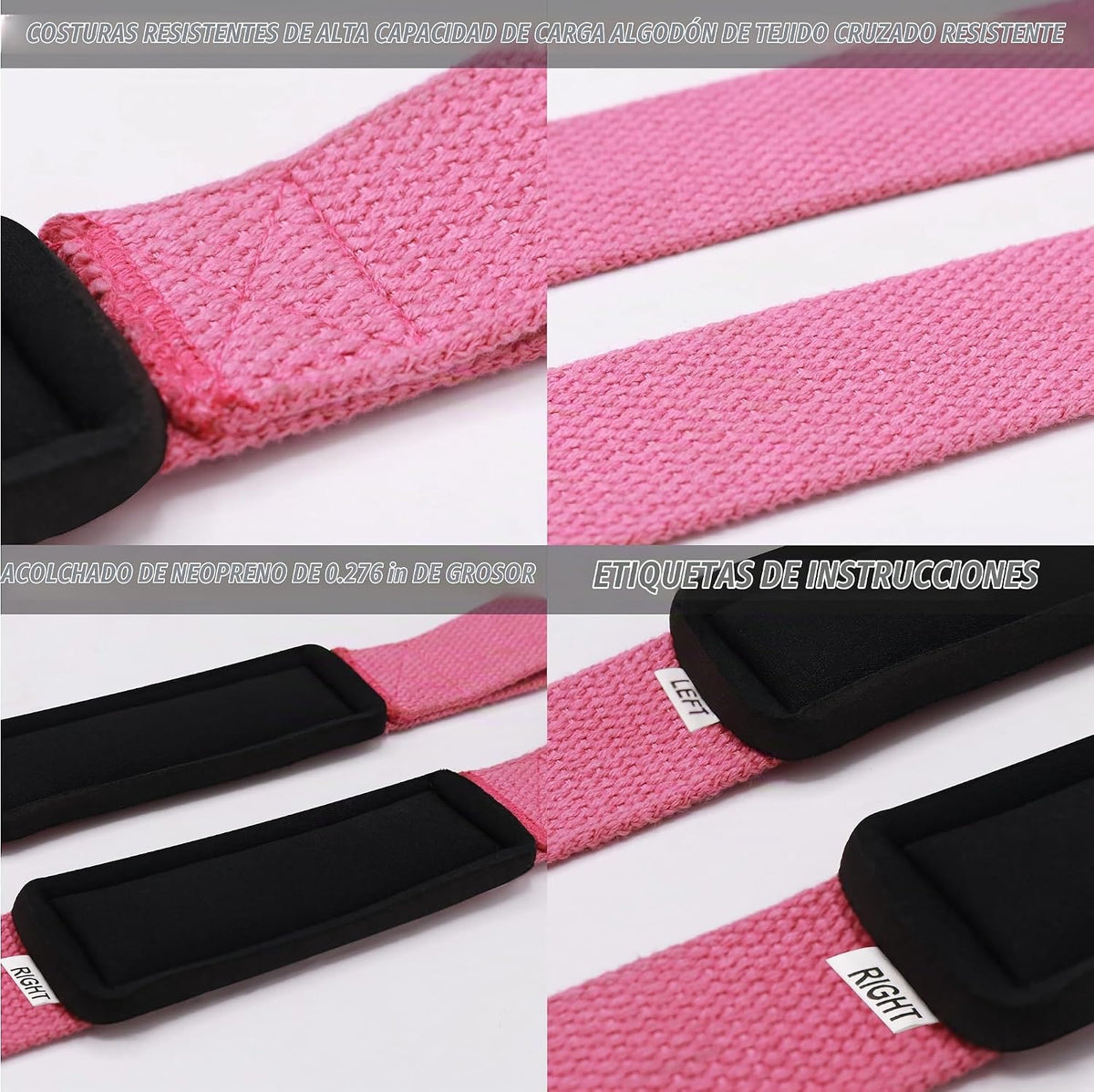Correas de muñeca de levantamiento para levantamiento de pesas, cor...