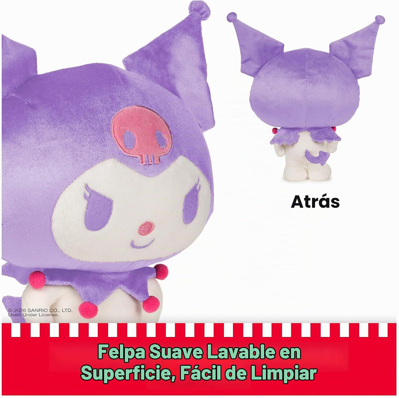 GUND - Peluche Sanrio Hello Kitty Kuromi, animal de peluche premium...