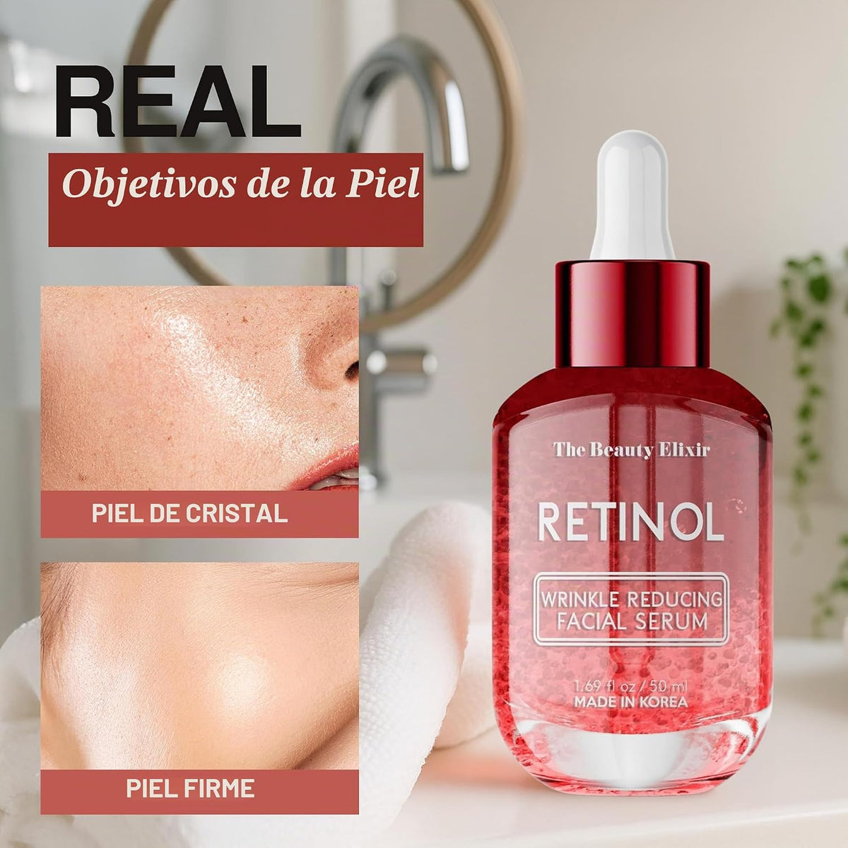 The Beauty Elixir Suero de retinol para la cara \u2013 Dermatológic...