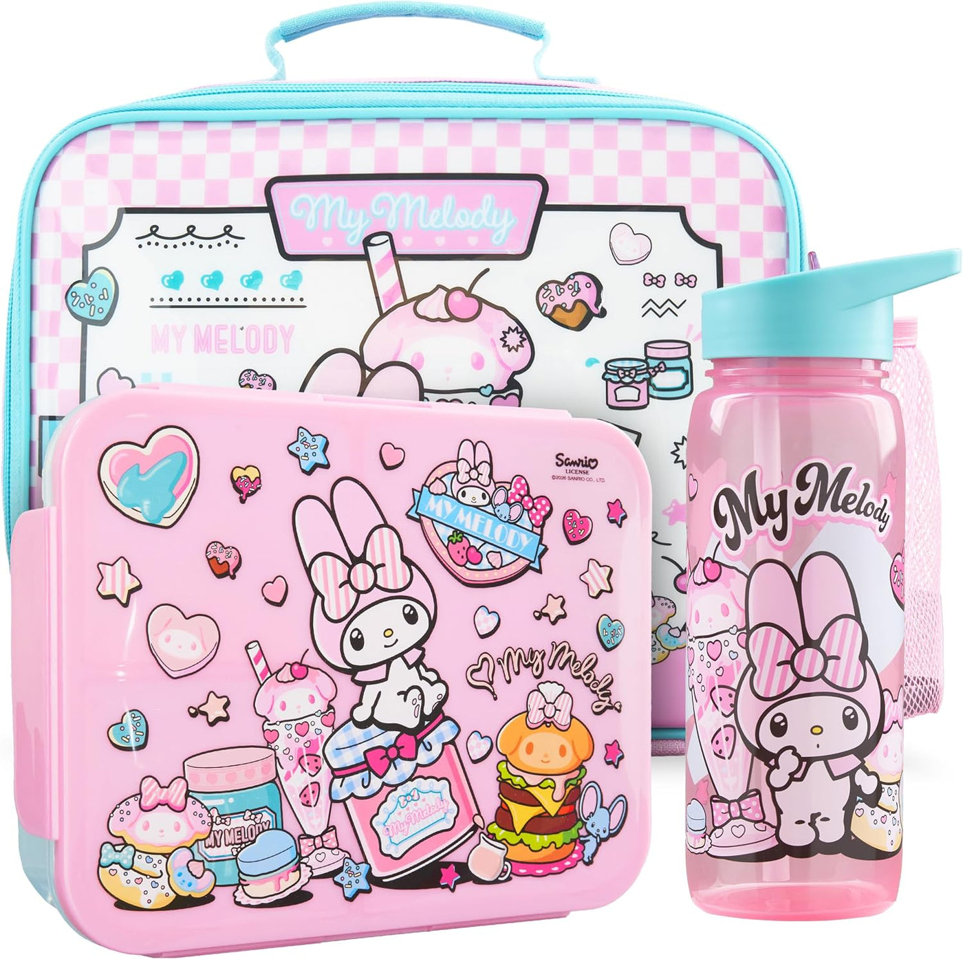 Get Trend My Melody Girls Bolsa de almuerzo, caja Bento y botella d...