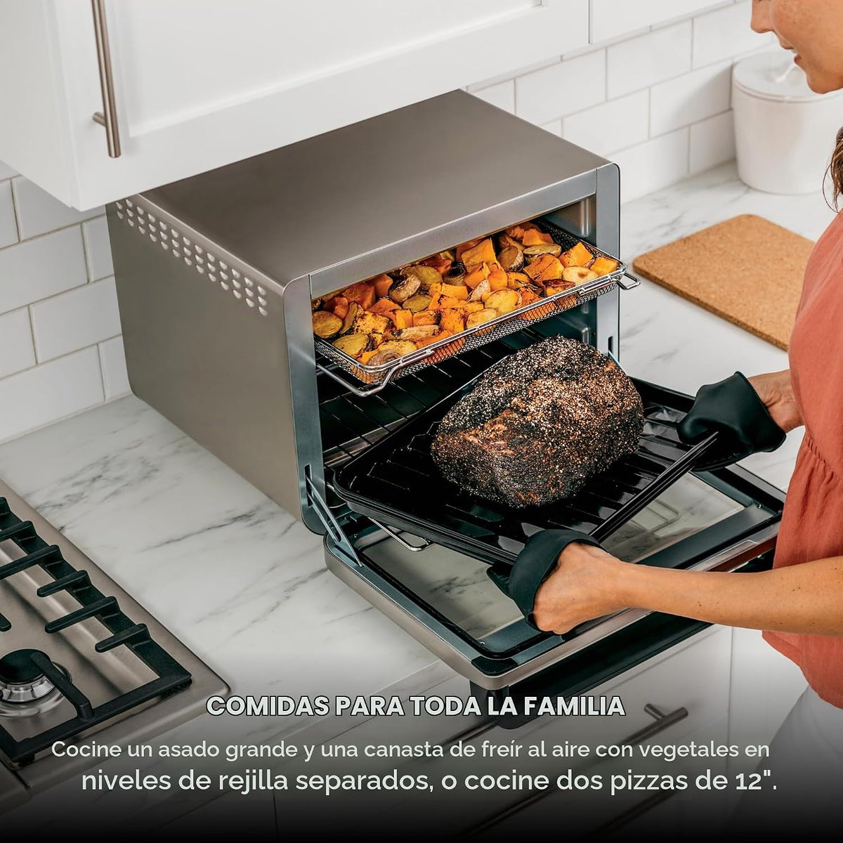 Ninja Freidora de aire y horno tostador | Serie Foodi, Horno de con...