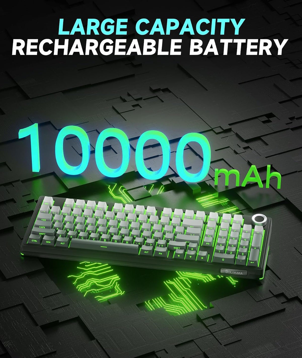 SOLAKAKA KI99 Pro Teclado mecánico inalámbrico 96% teclado RGB para...
