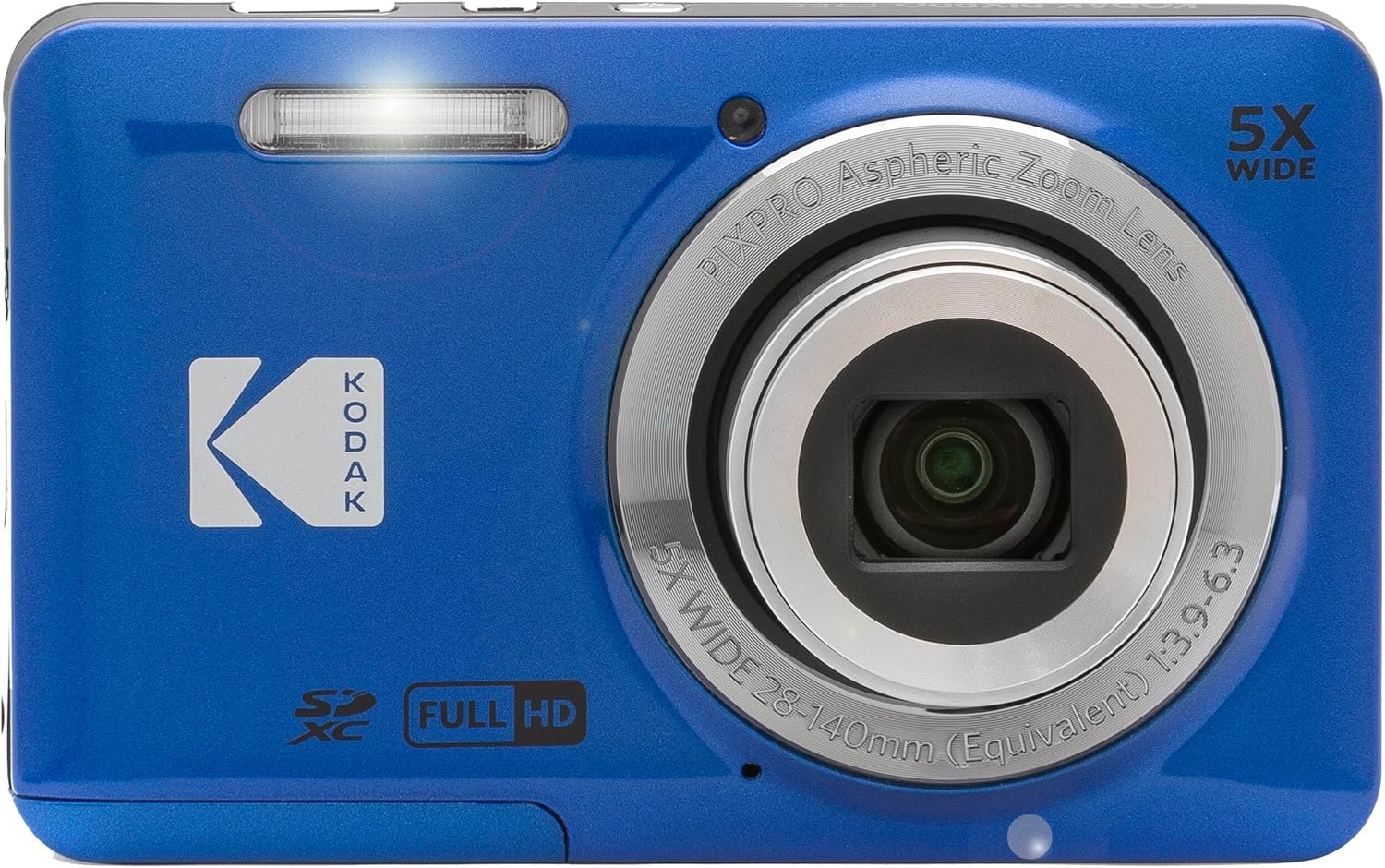 Kodak PIXPRO FZ55 - Cámara digital azul de 16 MP con zoom óptico 5X...