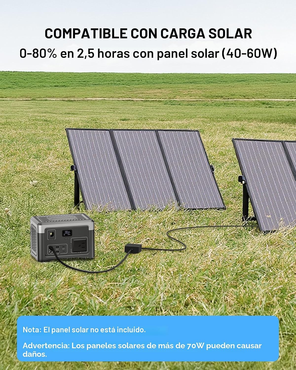 Estación de Energía Portátil 192Wh Generador para Exteriores con To...
