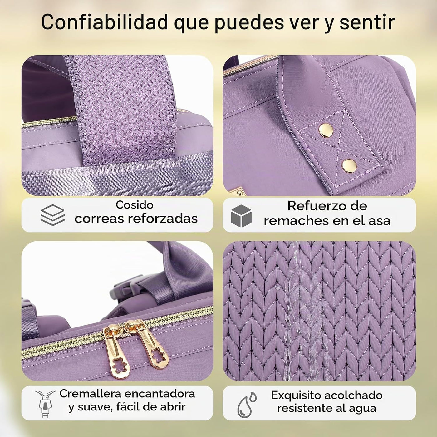 AIJIEKE Bolsa de pañales, mochila grande para pañales de bebé de gr...