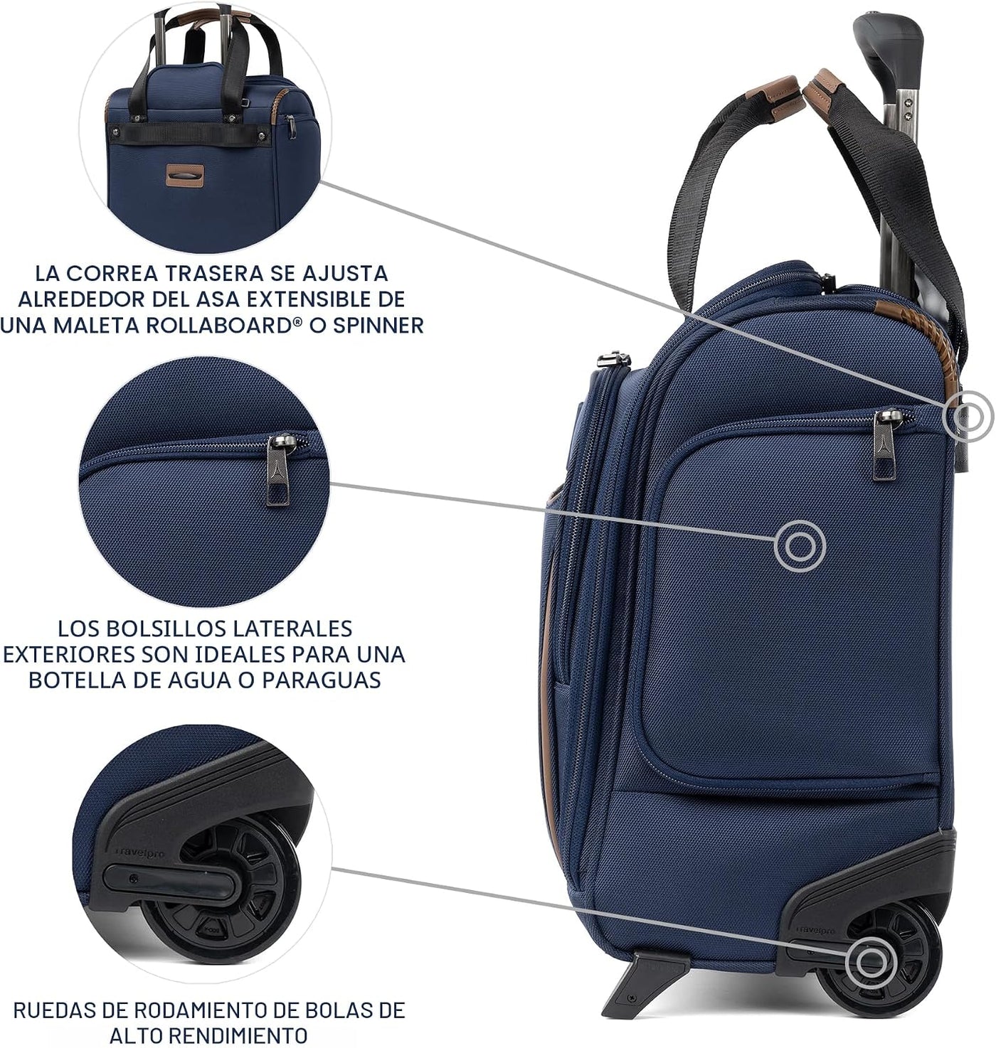 Travelpro Crew Classic Equipaje Ligero de Lado Suave, Bolsa Rodante...