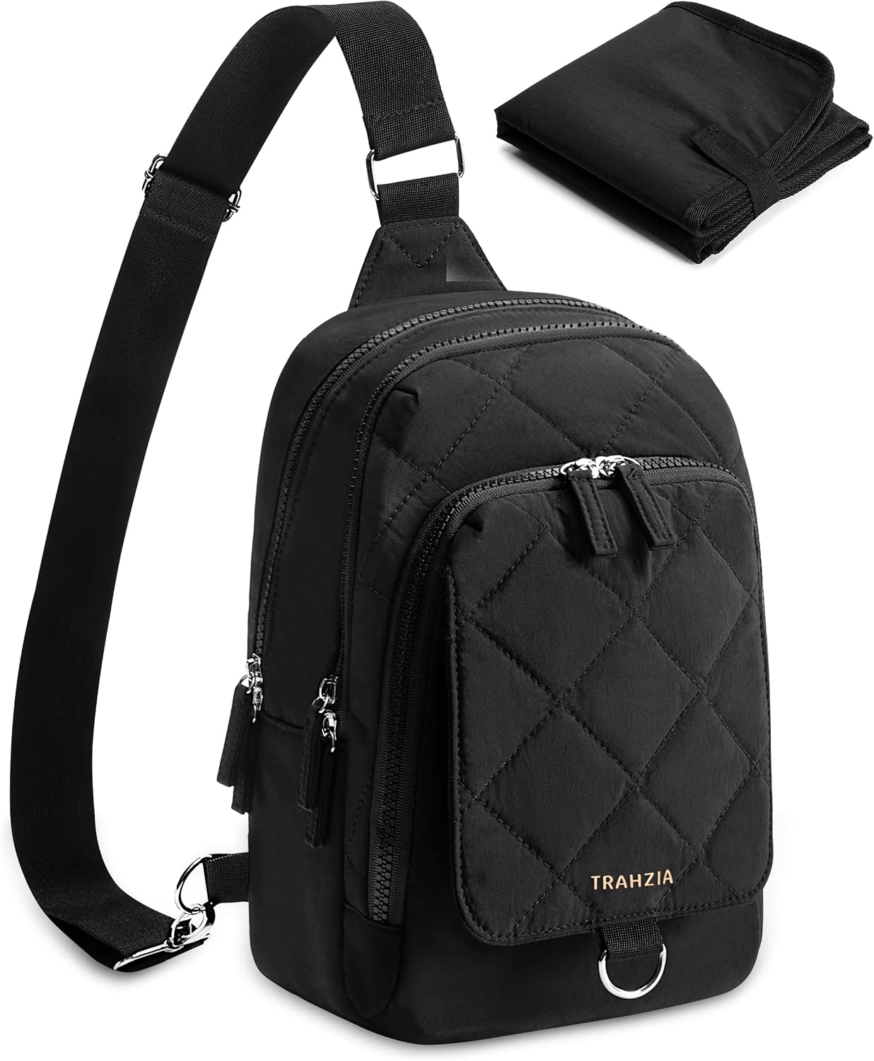 Trahzia Mini bolsa de pañales con cambiador portátil, pequeña bolsa...