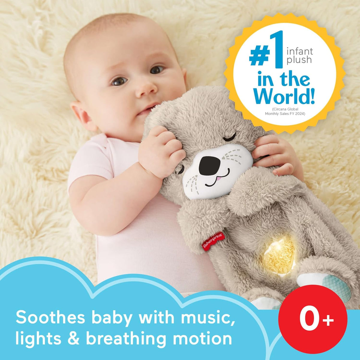 Fisher-Price Juguete para bebé Soothe 'n Snuggle Otter - Máquin...
