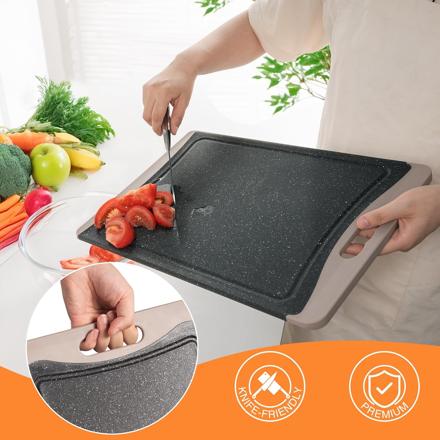 Tablas de cortar extra grandes, tablas de cortar de plástico para c...