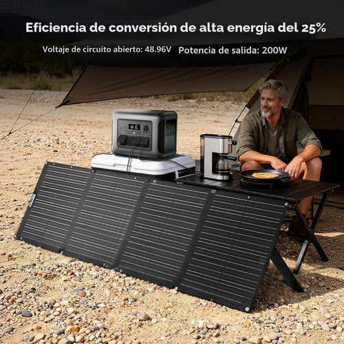 ALLPOWERS Panel solar portátil SE200 200W, cargador solar para la c...