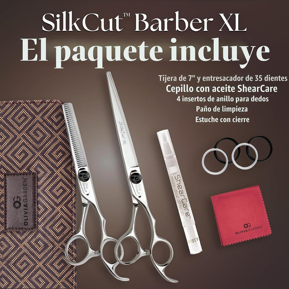 Olivia Garden SilkCut - Cizalla profesional para peluquería y estuc...