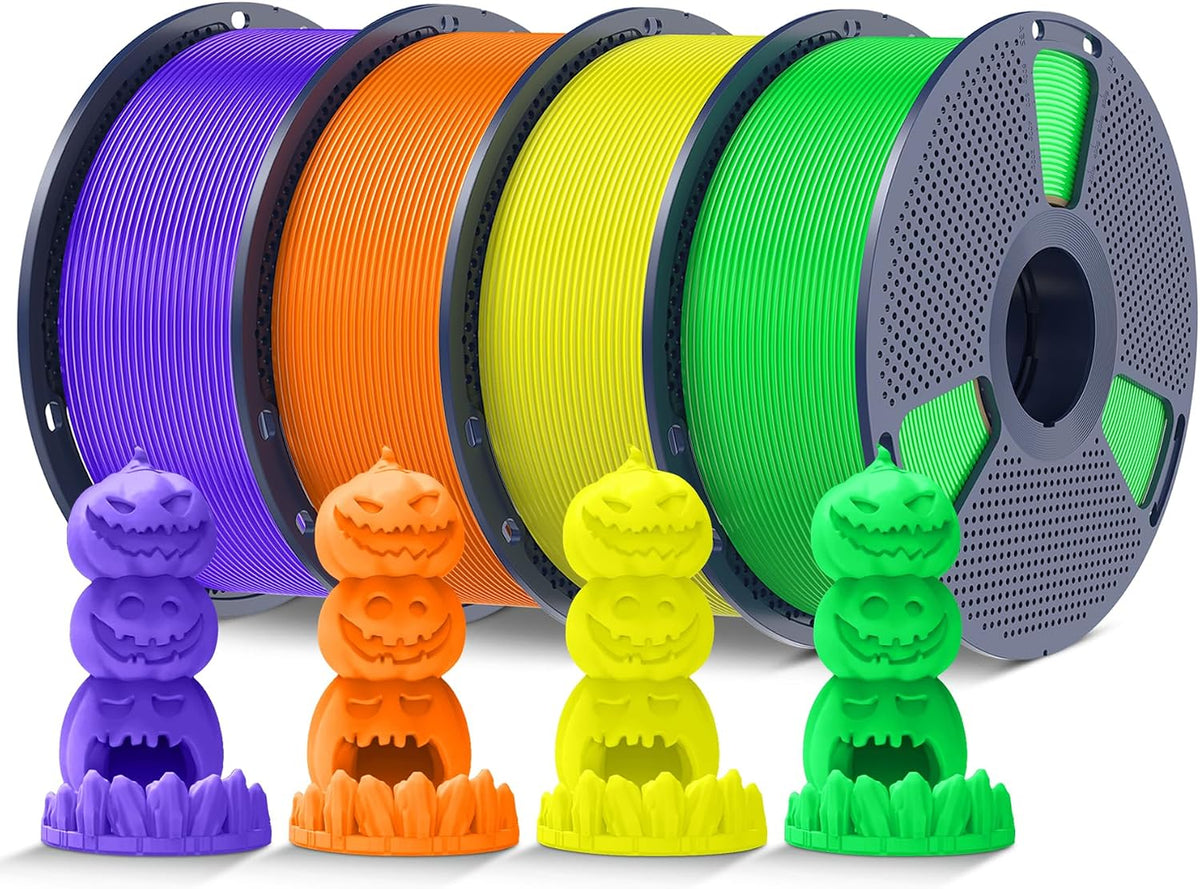 SUNLU Filamento de impresora 3D PLA fluorescente de 8.8 lbs, 0.07 i...