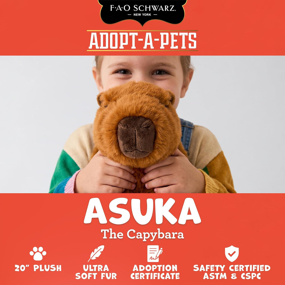 FAO Schwarz® 20" Adopt-A-Pets - Capybara de felpa | Peluche de...