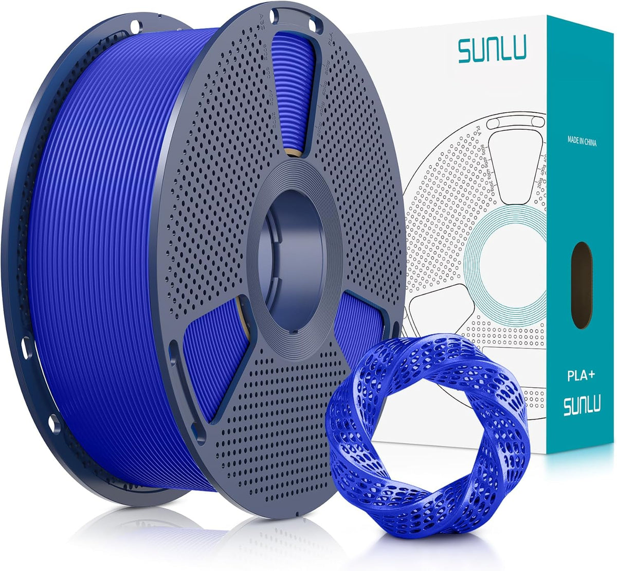 SUNLU Filamento PLA Plus de 0.07 in, azul Klein 2.2 lbs | Filamento...