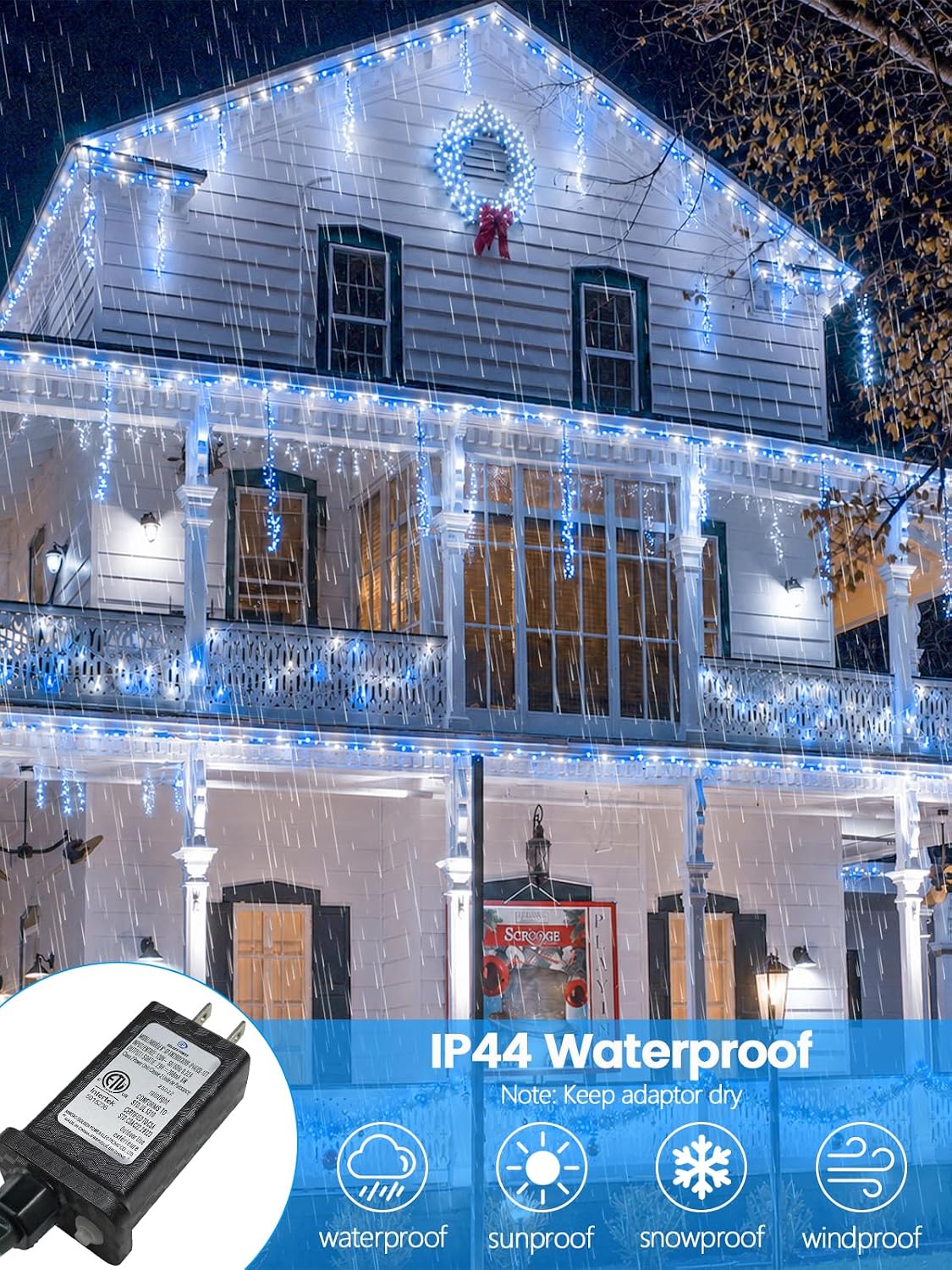 Guirnalda de 200 luces LED conectables mejoradas para interiores y...