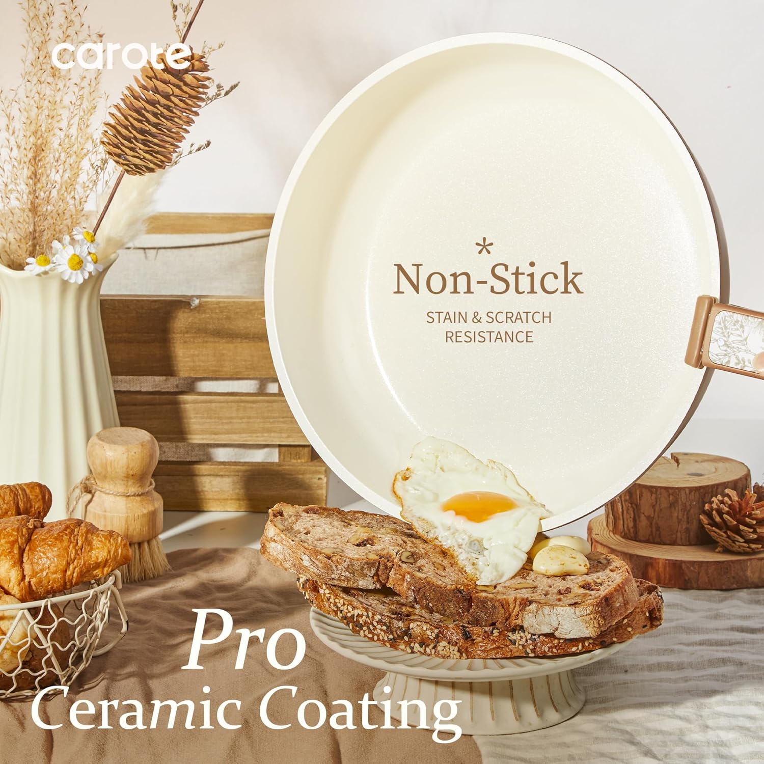 CAROTE 25pcs sistemas de utensilios de cocina de cerámica, ollas |...