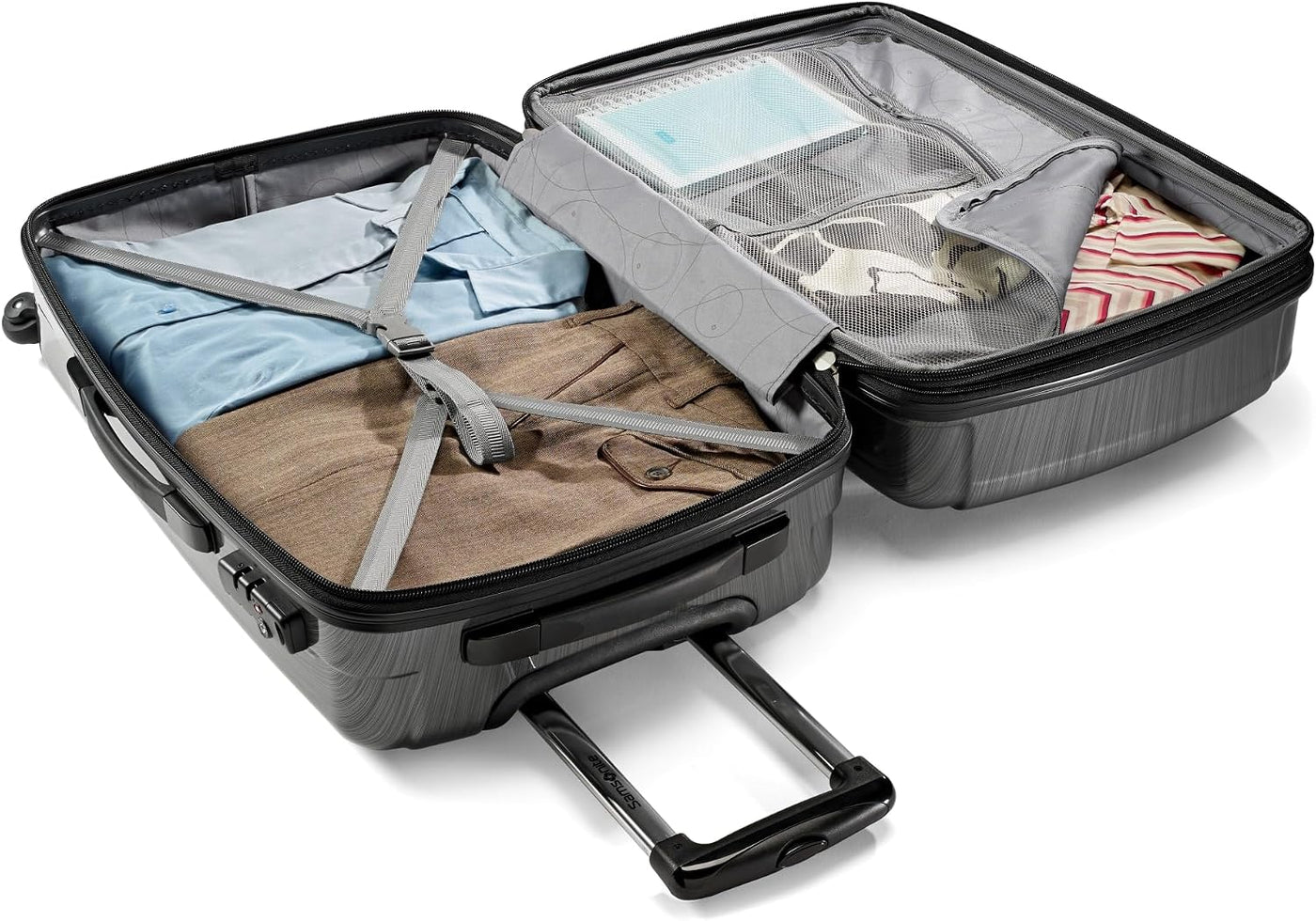 Samsonite Winfield 2 Equipaje rígido con ruedas giratorias, Carbón...