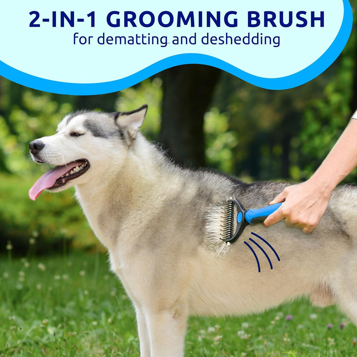 Pat Your Pet Combo de cepillo de deshedding y peine de metal | Cepi...