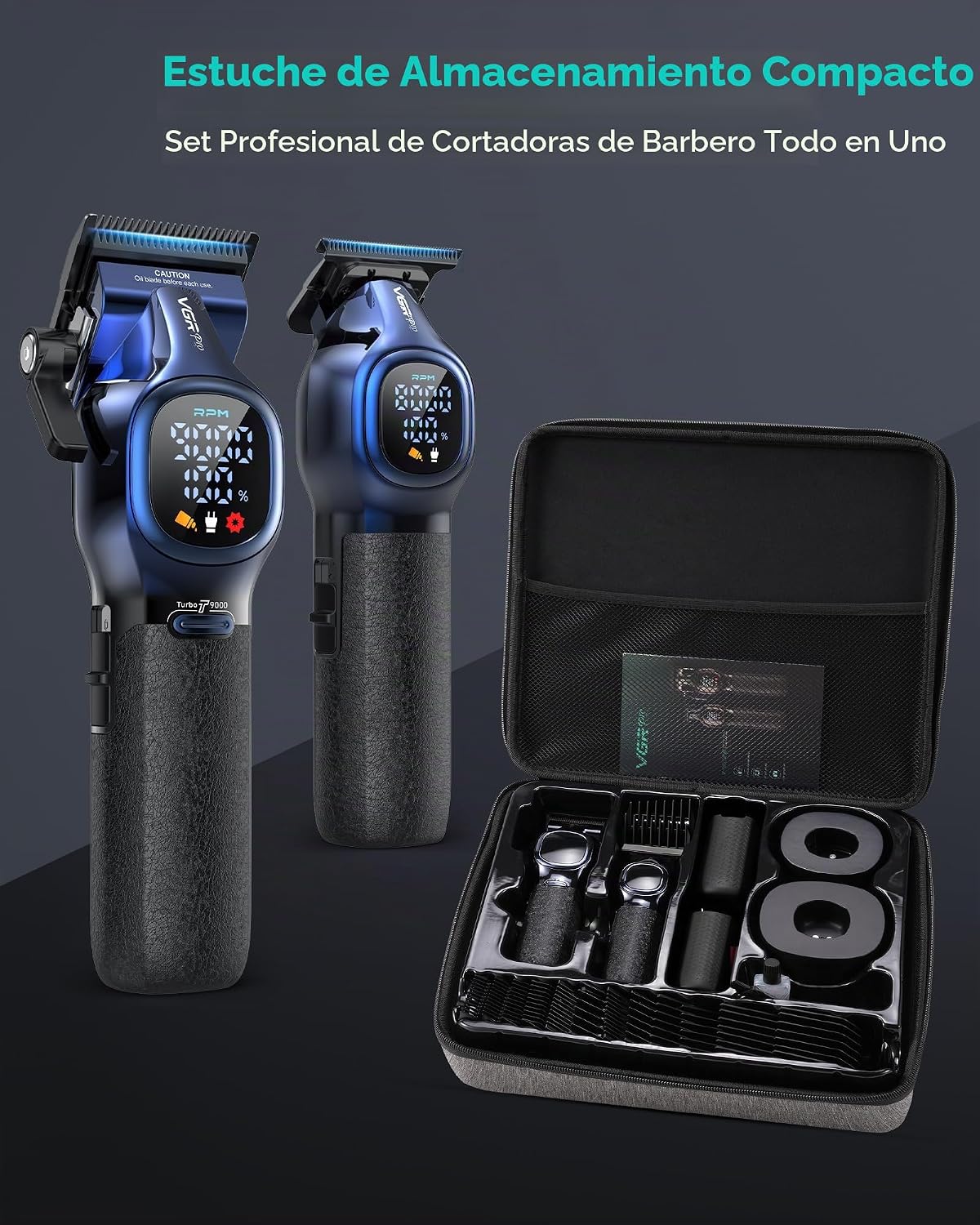 VGRPRO Cortapelos Profesional para Hombres, Juego de Cortapelos y R...