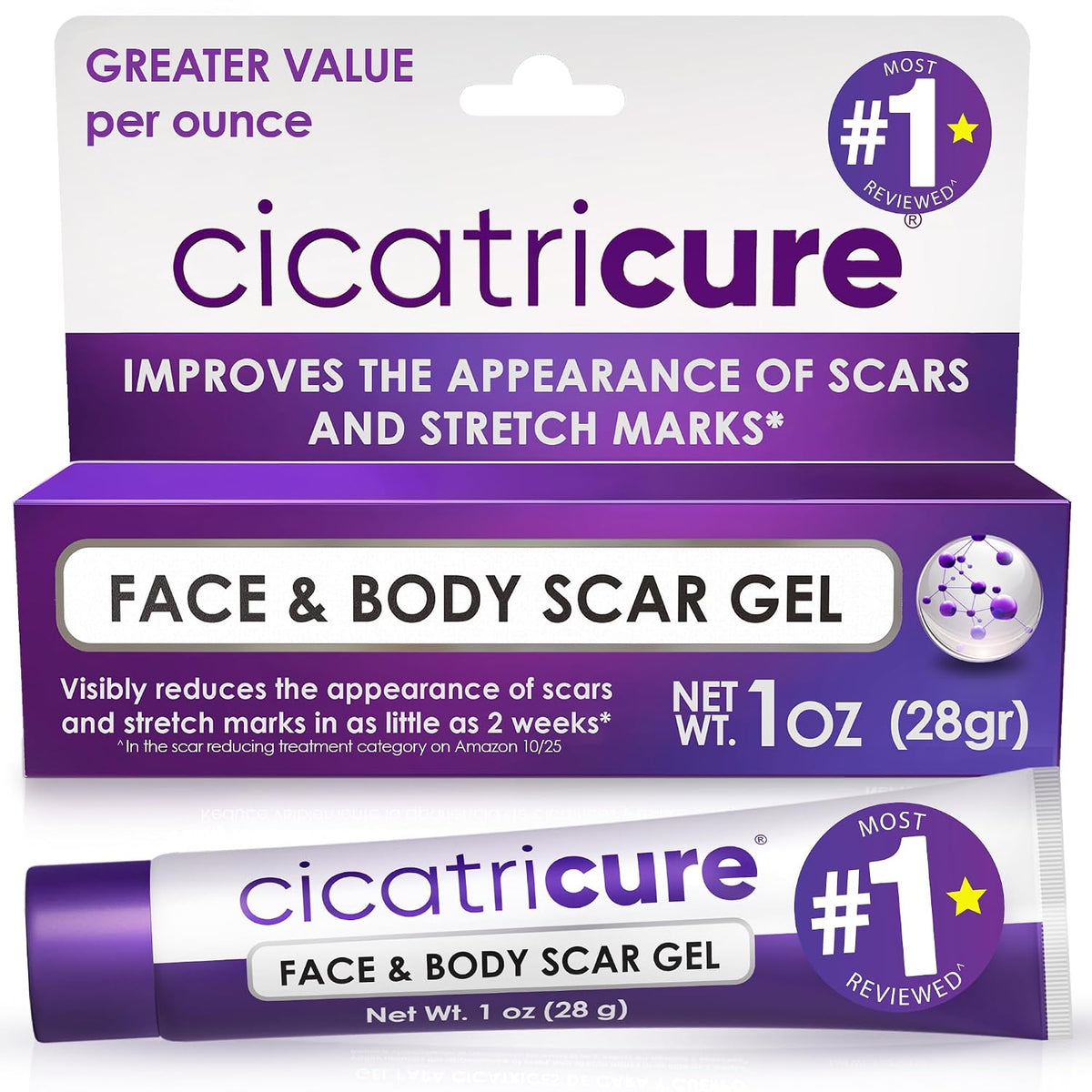 CICATRICURE Gel Para Cicatrices y Estrías, 1oz | Gel de cicatrices...